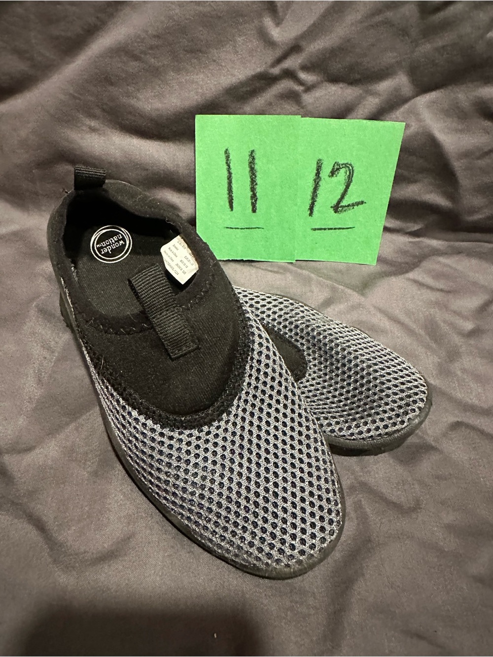 Men's Slip-On Mesh Water Shoes - Gray/Black